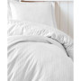 Parure de lit en satin rayé - Housse de couette 140x200 cm et taie d'oreiller 60x60 cm