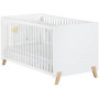 Lit Bébé Évolutif Joy 140x70 cm - Babyprice en Bois Naturel