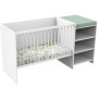 Lit bébé évolutif 120x60 cm en bois blanc - Babyprice First