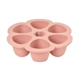 Multiportions en Silicone BEABA - 6 Alvéoles Hermétiques 150 ml - Rose