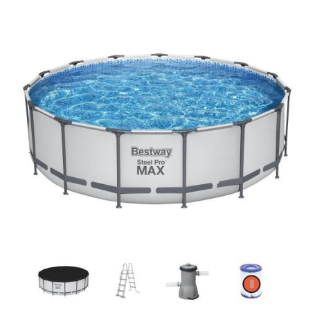 Piscine hors sol tubulaire Steel Pro Max 457 cm - BESTWAY