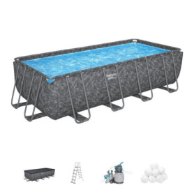 Kit Piscine Hors Sol Rectangulaire BESTWAY APX 365 - 5,49 m x 2,74 m