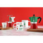 Cafetière Italienne BIALETTI La Mokina Italia - 1 Tasse - Vert/Rouge
