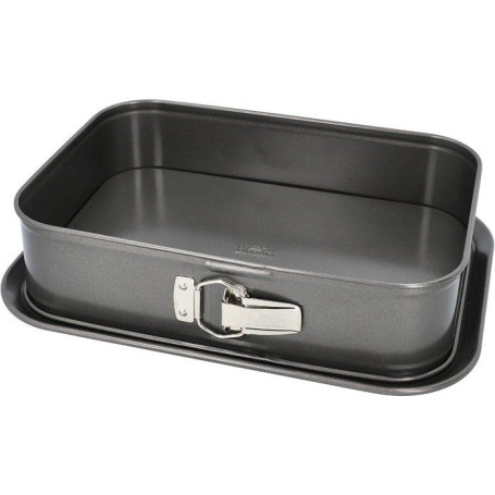 Moule Rectangulaire Amovible BIRKMANN - Acier Carbone Anti-adhésif 34x23,5 cm