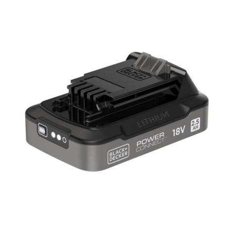 Batterie Lithium 18V 2,5Ah avec Indice de Charge - BLACK+DECKER