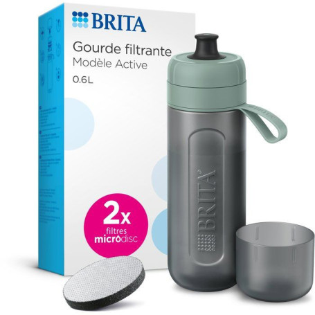 Gourde Filtrante Active 0.6L avec 2 Microdiscs - BRITA