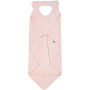 Drap de bain XXL Parent/Bébé CANDIDE - Rose Tendre 100x100 cm