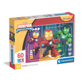 Puzzle Marvel Iron Man 60 pièces - CLEMENTONI
