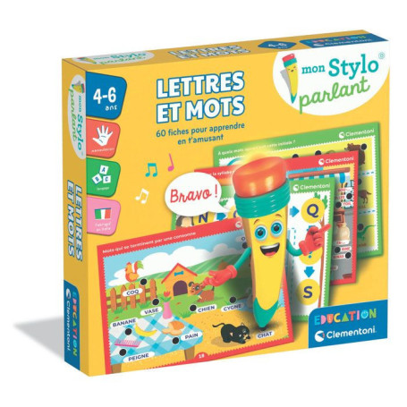 Coffret éducatif CLEMENTONI - Mon stylo parlant avec 60 activités ludiques