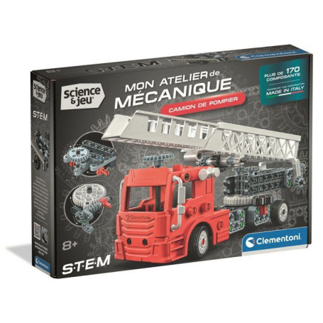 Camion de Pompier à Construire - CLEMENTONI - Plus de 170 pièces