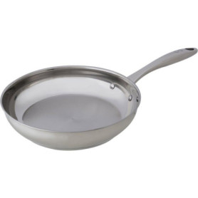 Poêle Classic en Acier Inoxydable Ø28 cm - Tous Feux