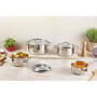 Batterie de Cuisine Inox 7 Pièces - Compatible Tous Feux - COSY & TRENDY