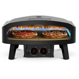 Four à Pizza à Gaz COZZE avec Pierre Rotative et Thermomètre - 13 kW