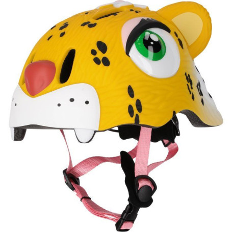 Casque de Vélo Léopard pour Enfants - CRAZY SAFETY - Taille S (49-55cm)