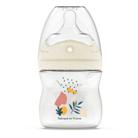 Biberon anti-colique DODIE 150 ml avec tétine biomimétique - Rose