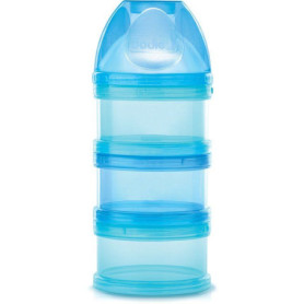 Boîte Doseuse 3 Compartiments DODIE - Séparable et Transparente - Bleu Lagoon