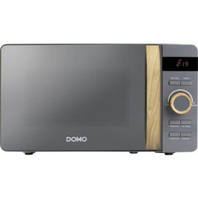 Micro-ondes DOMO DO3420 Gris avec Finition Bois - 20L, 700W