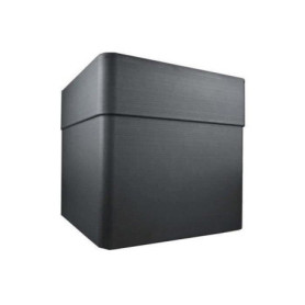 Bac à Fleurs Carré 40 cm avec Roulettes - EDA Carel - Gris Anthracite