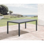 Ensemble de Jardin SABAIDECO : Table 180 cm et 8 Chaises en Aluminium