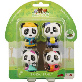 Coffret de Figurines Klorofil - Famille Panda Sophie la Girafe