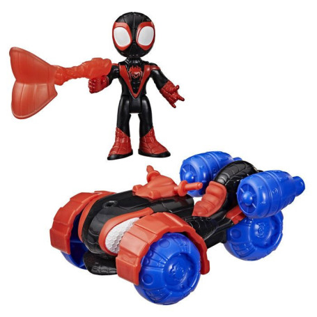 Véhicule Techno-Quad avec Figurine Miles Morales - Marvel Spidey