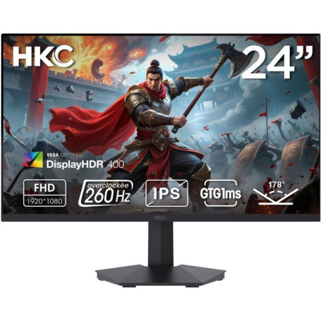 Écran PC Gamer HKC 24" FHD 240Hz Fast IPS 1ms G24H3D
