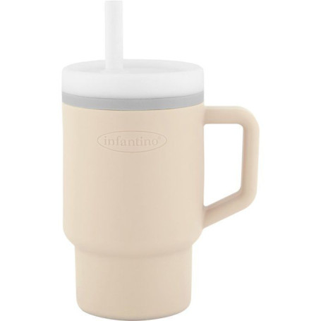 Tasse en Silicone pour Bébé - Infantino 255 ml - Modèle Sand