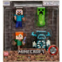 Ensemble de Figurines Minecraft en Métal - Steve, Alex, Creeper et Warden
