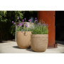Pot Boule Rib NL Beige 35 x 34 cm - CAPI EUROPE