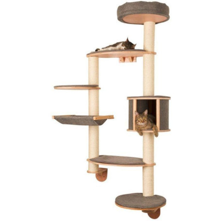 Arbre à chat mural Dolomit Tofana XL - 185 cm - Gris