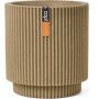 Vase Cylindre Groove NL Beige 36 x 38 cm - CAPI EUROPE