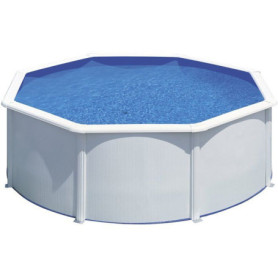 Kit Piscine Hors Sol Acier Ronde GRE Ø300 cm avec Filtre et Échelle