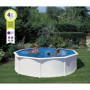 Kit Piscine Hors Sol Acier Ronde Ø480 cm avec Filtre et Échelle