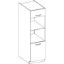 Meuble Colonne Four Design Gris 2 Portes - 60x57x210 cm