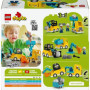 LEGO DUPLO Ma Ville 10475 - Véhicules de Chantier 3-en-1 pour Petits Constructeurs
