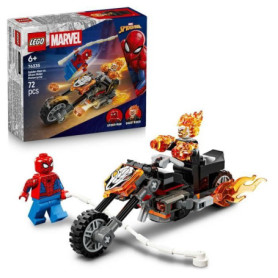 LEGO Marvel Spider-Man et sa Moto contre Ghost Rider - Jeu d'Aventure