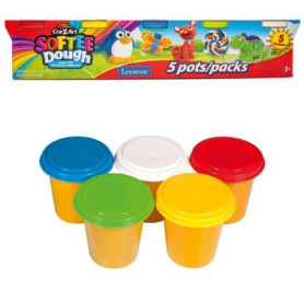 Coffret de 5 Pâtes à Modeler Softee - Couleurs Classiques par Crazart