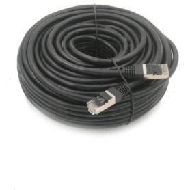 Câble RJ45 Blindé Cat.6 LINEAIRE - 20m Noir