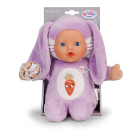 Poupon Lapin Doux BABY BORN - 26 cm avec Poches Marionnettes