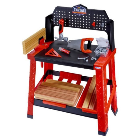 Kit de Construction Créatif Little Tikes - Établi pour Enfants dès 3 Ans