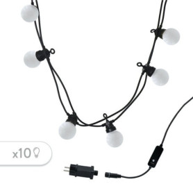 Guirlande Lumineuse Extérieure Party Milky 10 - 10 Globes LED Blanc Chaud - 5,7 m