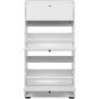 Meuble à chaussures LÜNEBURG - Blanc - 12 paires - Design élégant