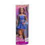 Poupée Barbie Fashionista en Robe Violet et Blanc - À partir de 3 ans