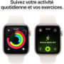 Apple Watch SE 3 GPS 44mm Aluminium Starlight avec Bracelet Sport S/M