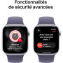 Apple Watch Series 11 GPS 42mm Aluminium Argent avec Bracelet Sport Purple Fog