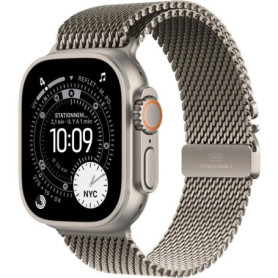Apple Watch Ultra 3 GPS + Cellular 49mm en Titane Naturel avec Bracelet Milanese
