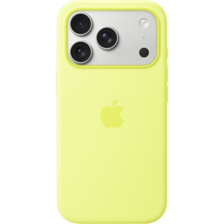 Coque en Silicone MagSafe pour iPhone 17 Pro - Jaune Néon