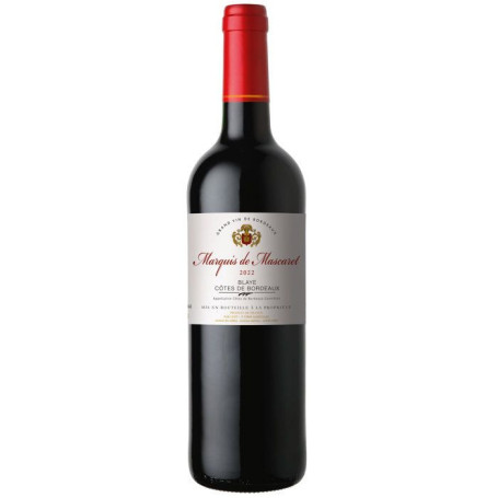 Marquis de Mascaret 2022 - Vin Rouge Blaye Côtes de Bordeaux 75cl