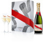 Coffret Champagne Mumm Cordon Rouge avec 2 Flûtes Élégantes