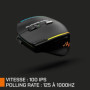 Souris Gaming Sans Fil Nova Gaming Persee - Noir Ergonomique